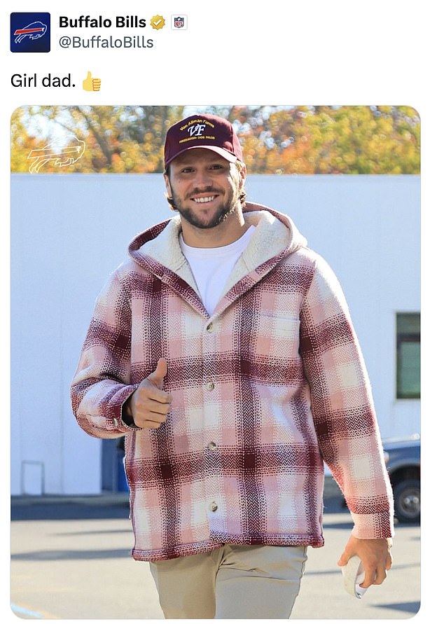 Not long after the news had been announced, the Bills posted a picture of a smiling Allen