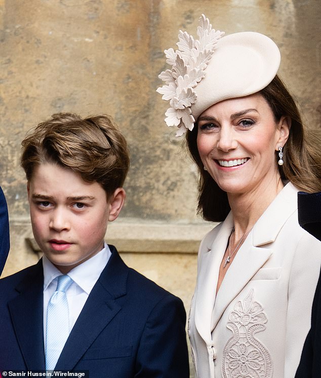 Prince George of Wales and Catherine, Princess of Wales attend the 2026 Easter Matins Service