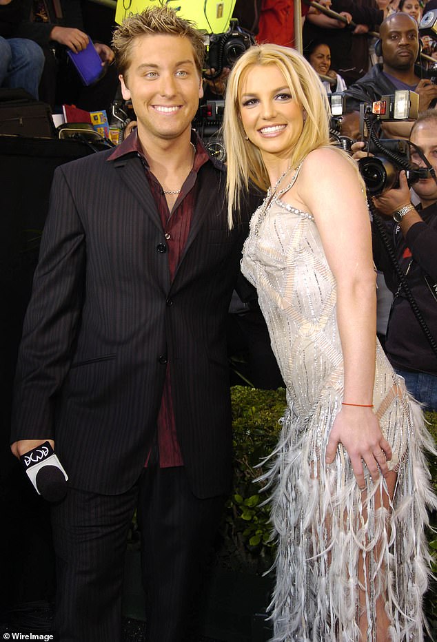 As well as being iconic noughties pop stars, Britney Spears and Lance Bass are also related, with genealogy experts revealing they are sixth cousins, once removed (pictured in 2003)