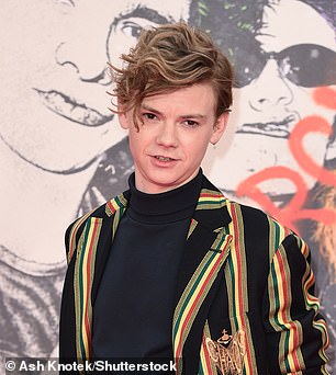 Hugh initially had no clue of their link until Thomas (pictured) - who was aged 13 at the time - revealed they were related on the set of the hit film.