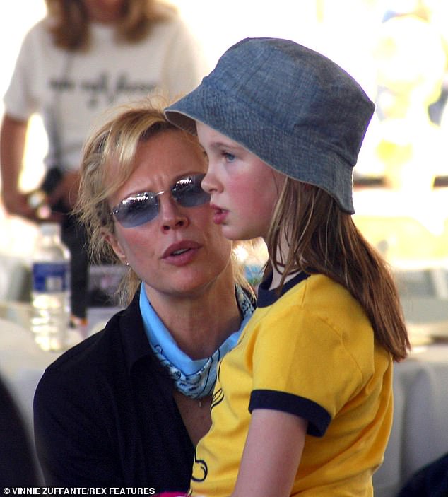 Baldwin claimed in his 2008 book A Promise to Ourselves that the former Bond Girl spent over $1.5 million in her effort to deny him parental access (pictured in 2004)