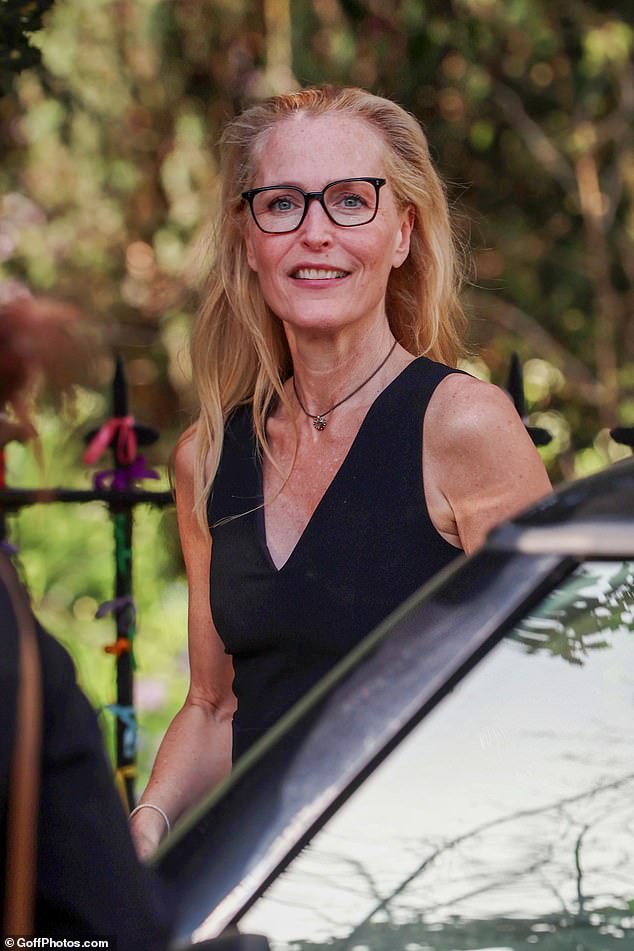 Gillian arrived at the funeral by cab