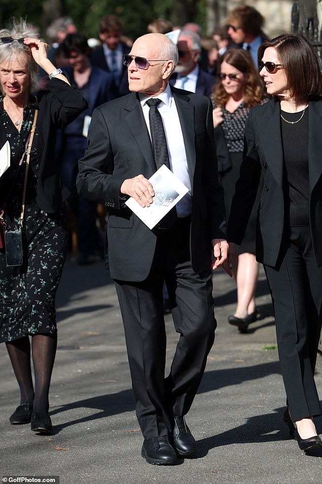 American film producer Frank Marshall, who collaborated with Robert on The Beach Boys, seen arriving