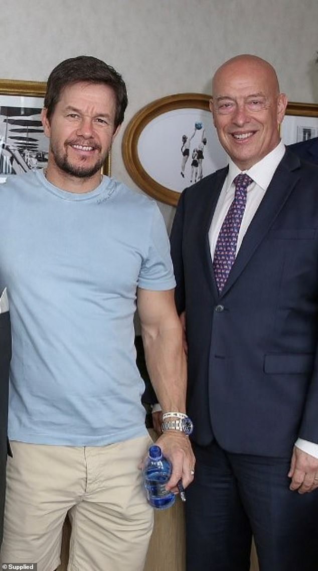 He has represented a host of local and international stars. (Pictured with Mark Wahlberg)