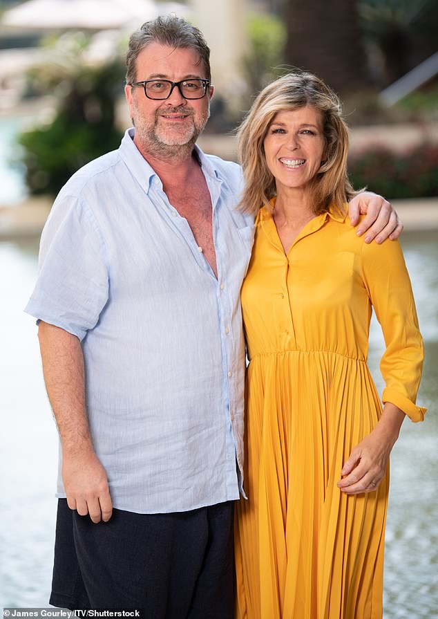 Kate and her former later husband Derek Draper are seen together in 2019 on the set of 'I'm a Celebrity... Get Me Out of Here!'