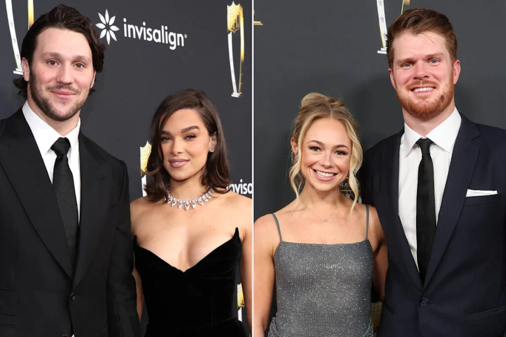 Josh Allen and Hailee Steinfeld Attend Sam Darnold's Wedding 1 Day After Announcing Birth of Baby Girl (Exclusive Source)