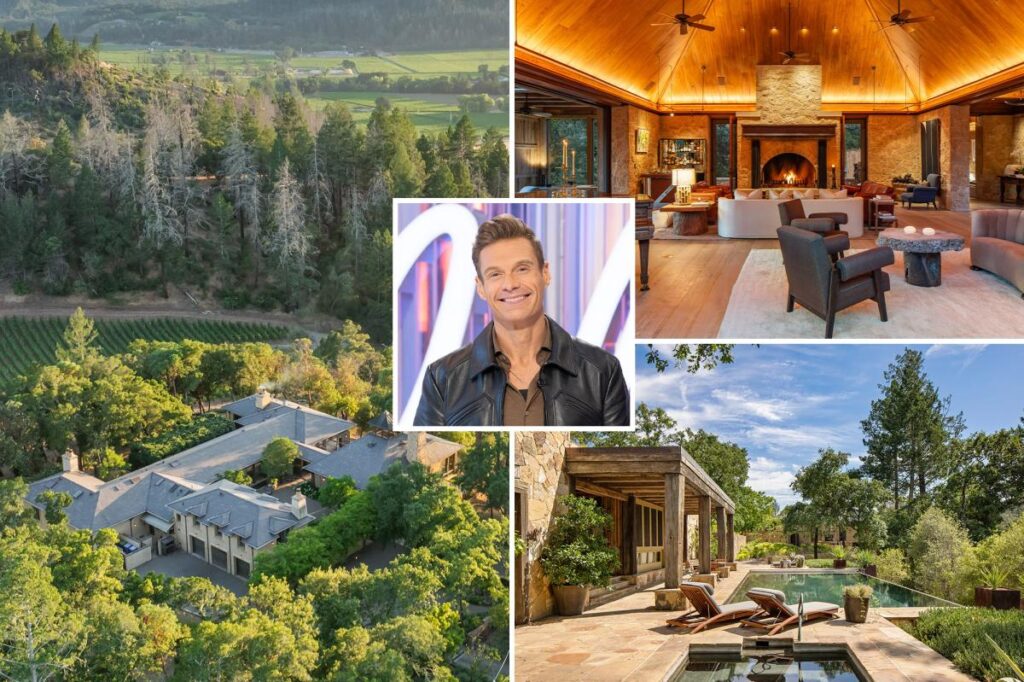 Ryan Seacrest lists lavish Napa Valley estate