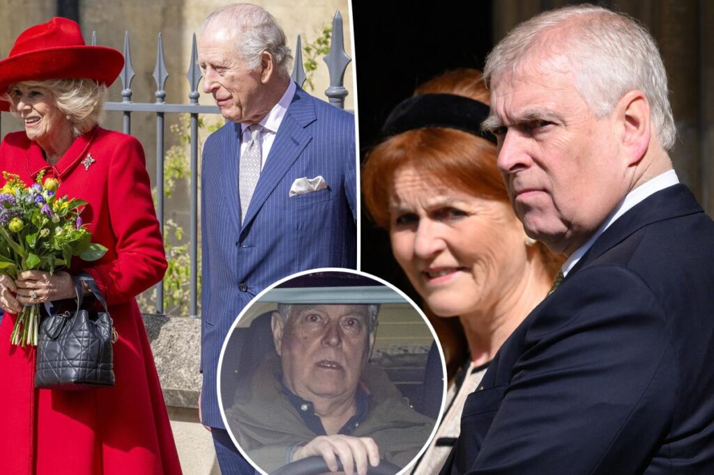 Ex-Prince Andrew and Sarah Ferguson excluded from royal family's Easter gathering amid Epstein scandal