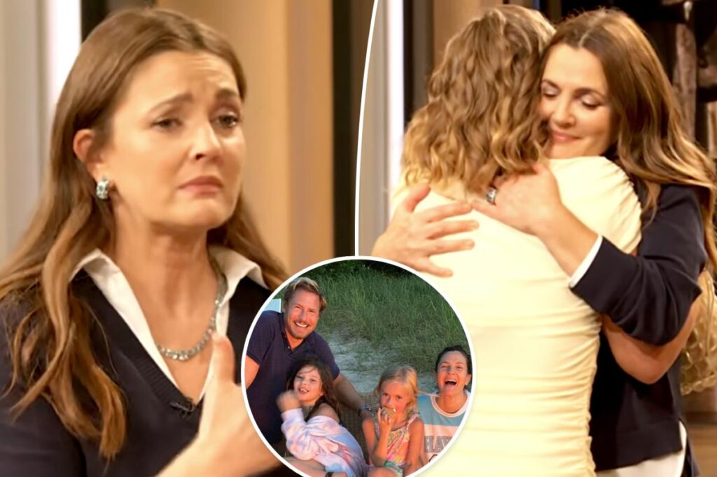 Drew Barrymore tears up over her body insecurities after two kids Drew Barrymore tears up over her body insecurities after two kids