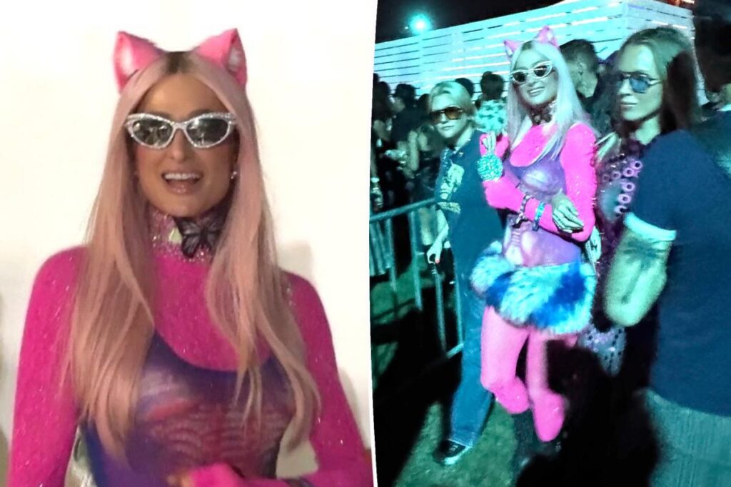 Why Paris Hilton needed protection to use the loo at Coachella Why Paris Hilton needed protection to use the loo at Coachella