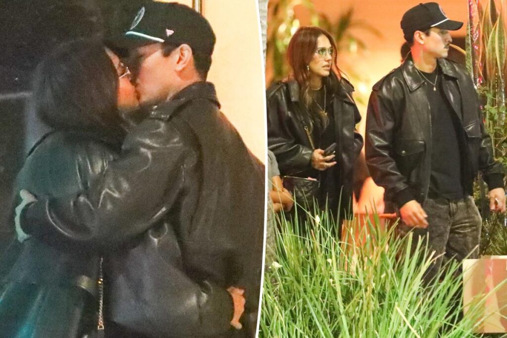 Jessica Alba and Danny Ramirez pack on the PDA during L.A. date night