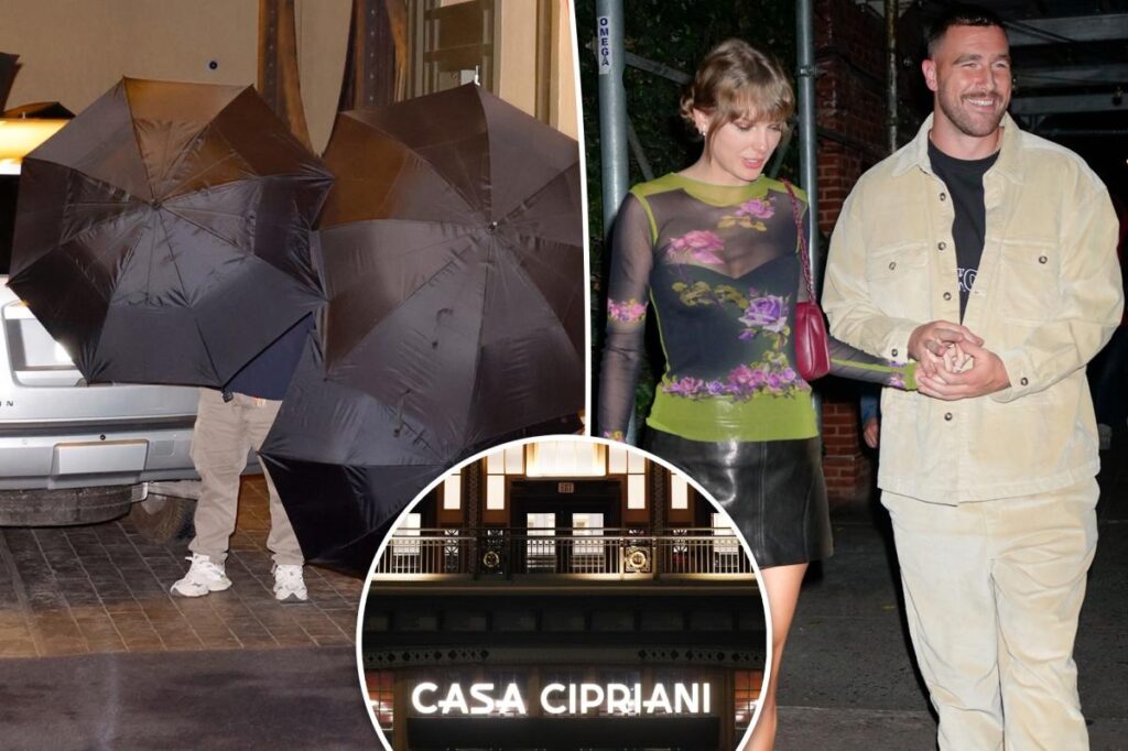 Casa Cipriani went all out to protect Taylor Swift and Travis Kelce