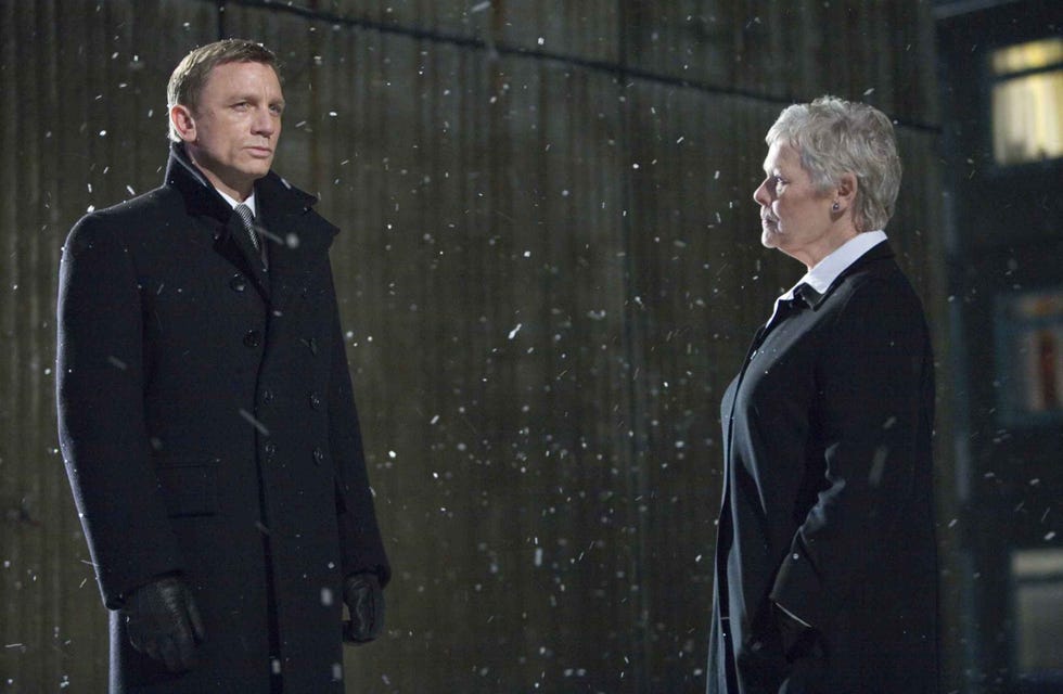 james bond and m in 'quantum of solace'