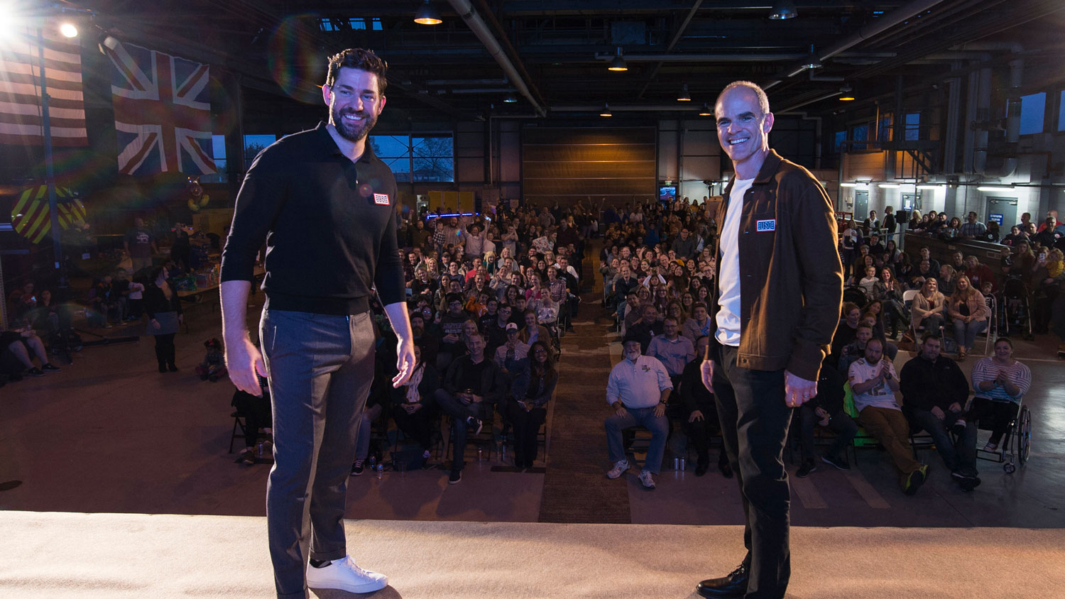 170426 John Krasinski and Michael Kelly visited RAF Alconbury as part of a USO tour promoting the new season of Jack Ryan CREDIT USAF