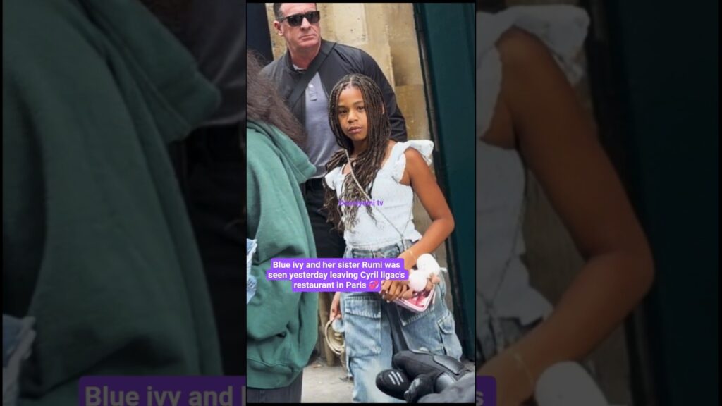 Blue ivy and Rumi in Paris 💞yesterday #yoytubeshorts #blueivydancing #rumicarter