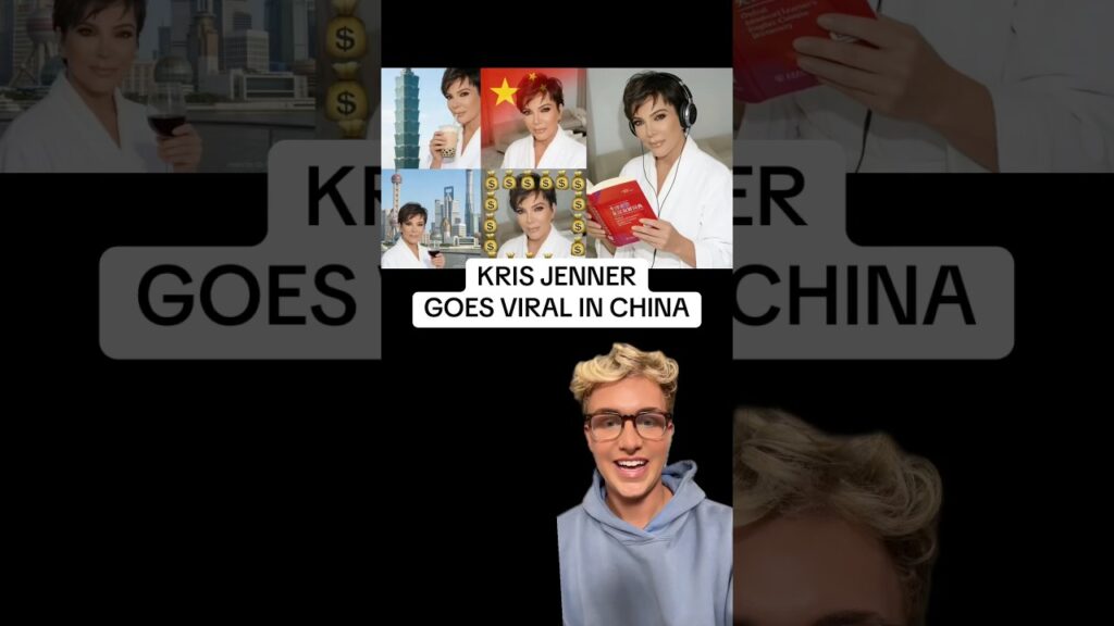 Kris Jenner goes viral in China! #krisjenner #thekardashians #kimkardashian #khloekardashian