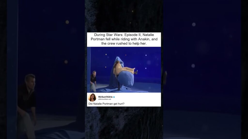Natalie Portman Falls During Star Wars Filming