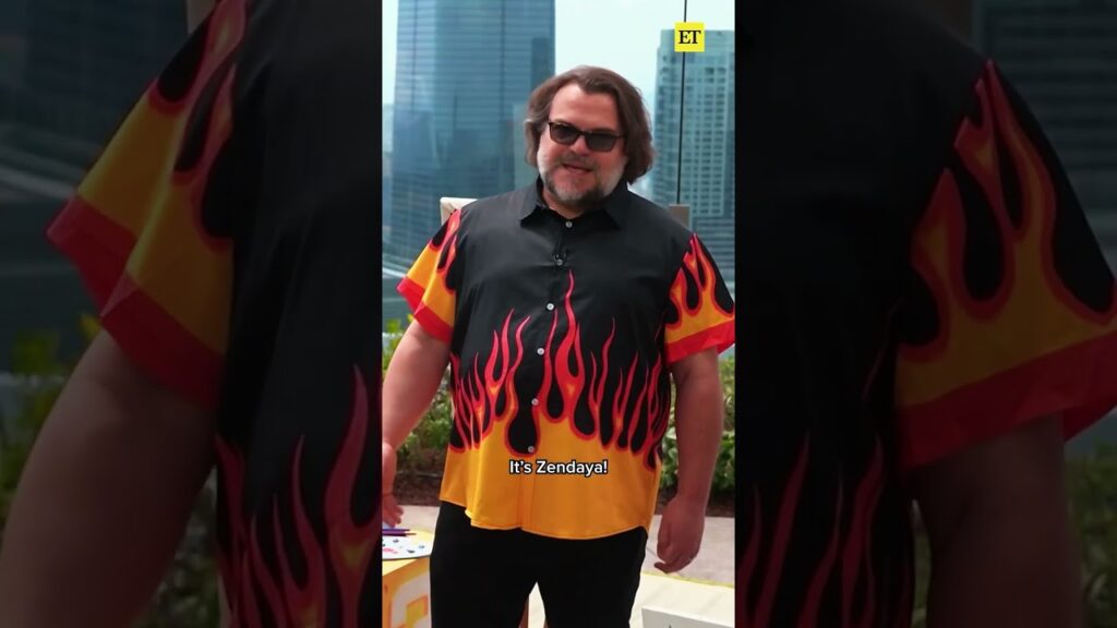 Jack Black and Anya Taylor-Joy Guess Each Other's Paintings  #supermariogalaxymovie #mario