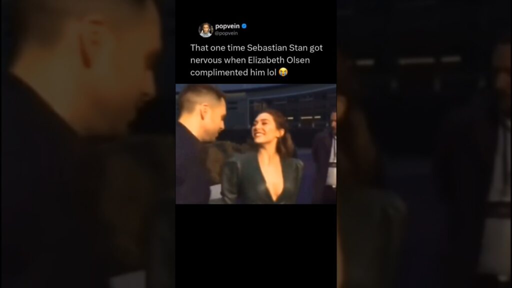 That one time Sebastian Stan got nervous when Elizabeth Olsen complimented him lol 😭