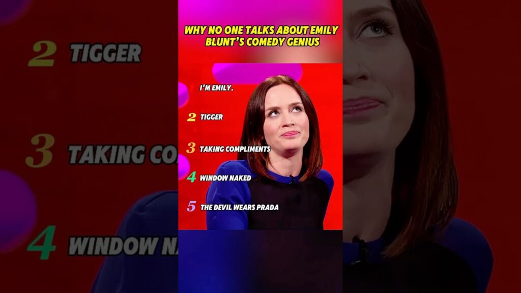 Underrated Queen: Emily Blunt’s Hilarious Side You Missed#youtube #trending #celebrity #funny