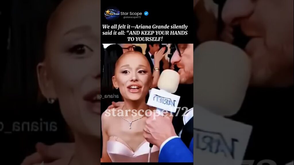 Ariana Grande’s “KEEP YOUR HANDS TO YOURSELF” Moment 😳💥 #RespectHerSpace #ArianaGrande