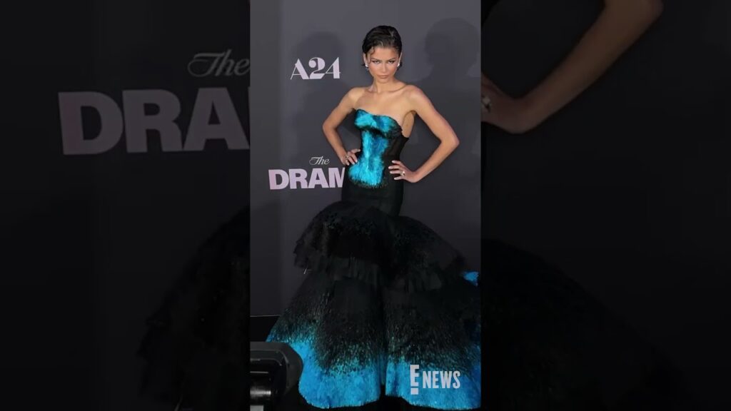 Feeling anything but blue about Zendaya's look at "The Drama" New York premiere. 💙