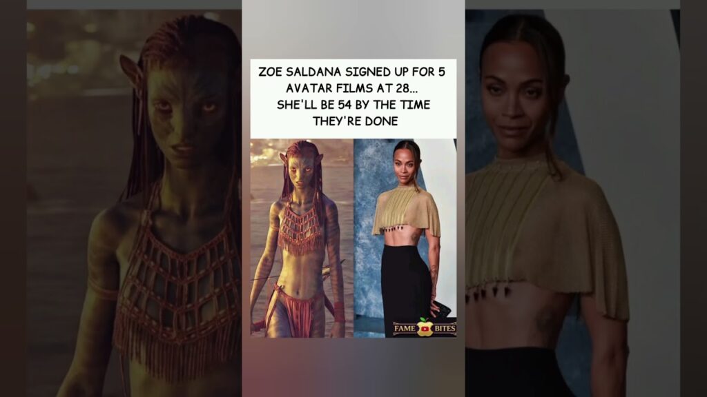 Zoe Saldaña made a decision at 28. Five Avatar films. 💙🎬#ZoeSaldana #Avatar #JamesCameron #Viral