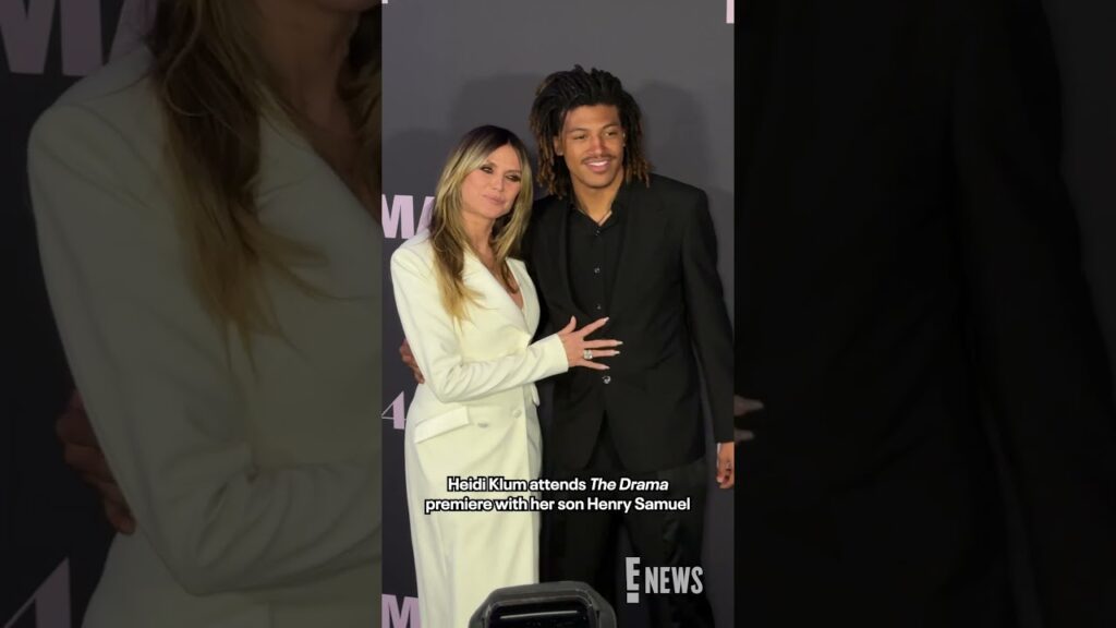 Heidi Klum and her son, Henry Samuel, arrive in style at the premiere of "The Drama" in NYC. 🤍