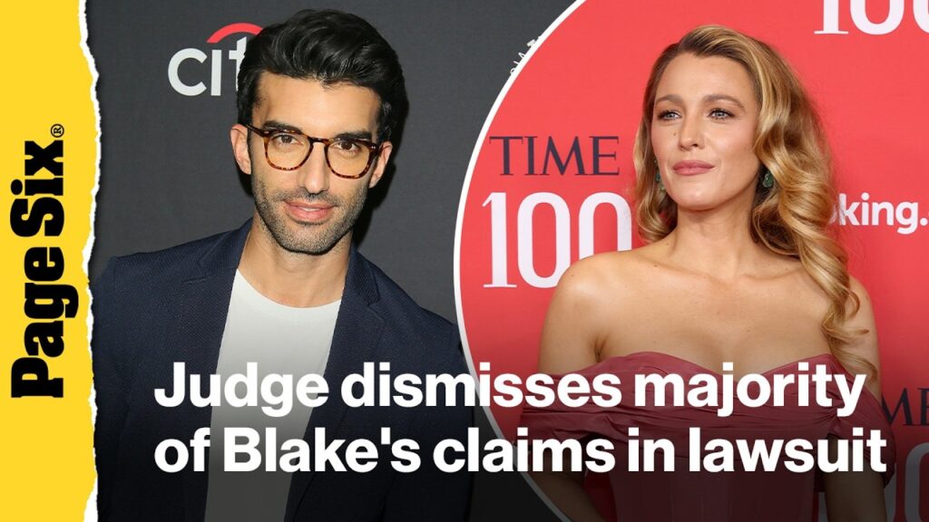 Judge dismisses majority of Blake Lively's claims in Justin Baldoni lawsuit