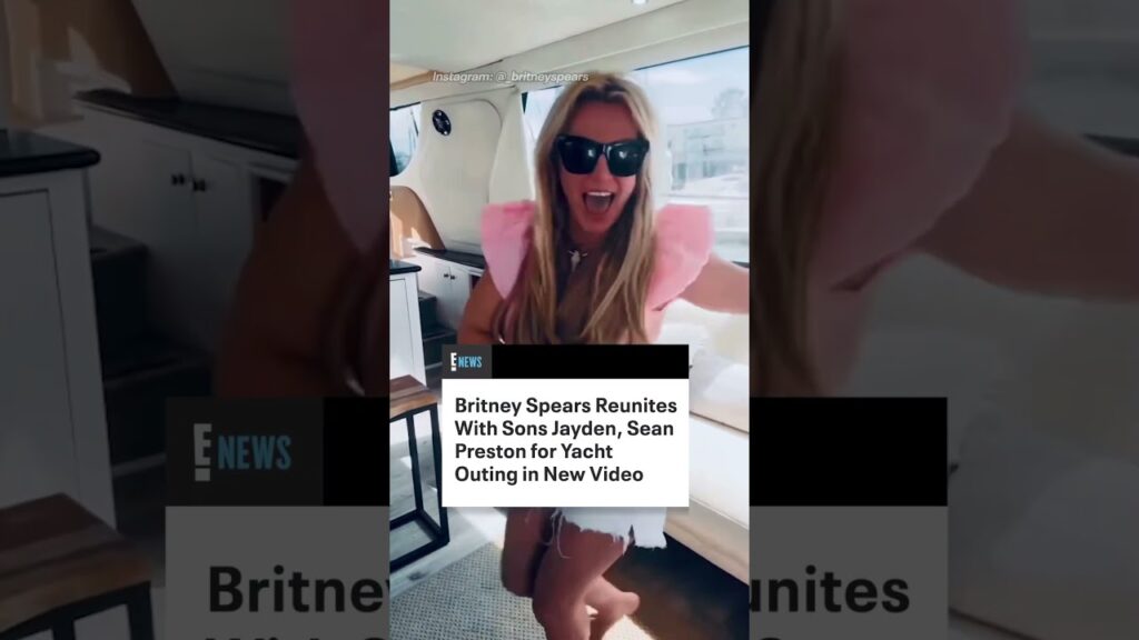 Britney Spears is feeling lucky to be with her kids.