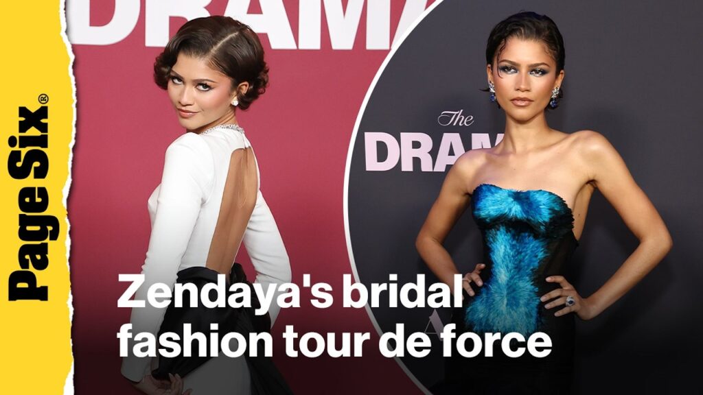 See Zendaya's complete bridal tour de force for 'The Drama' ending with 'something blue'