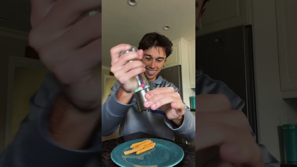 I Put Different Foods in a Pepper Grinder.. 😱 #relatablestories #comedy #funnymemes