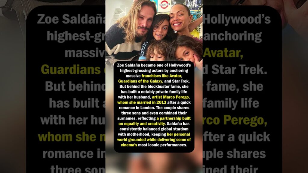 Zoe Saldaña Built a Grounded Family Life Behind Her Blockbuster Fame