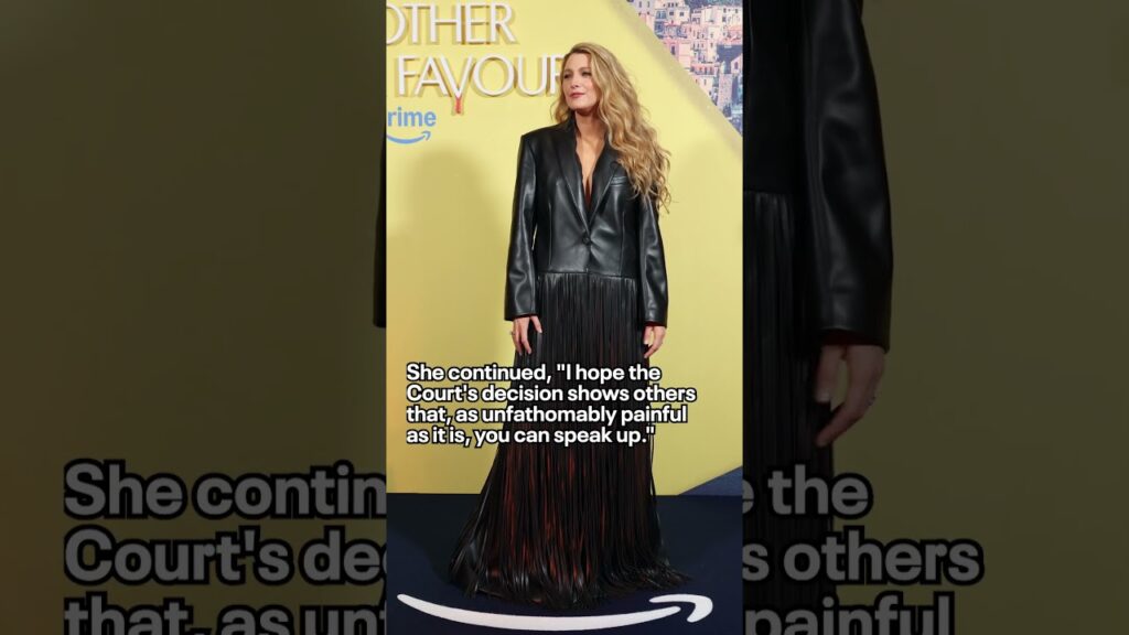 Blake Lively spoke out after a judge dismissed 10/13 claims in her lawsuit against Justin Baldoni.