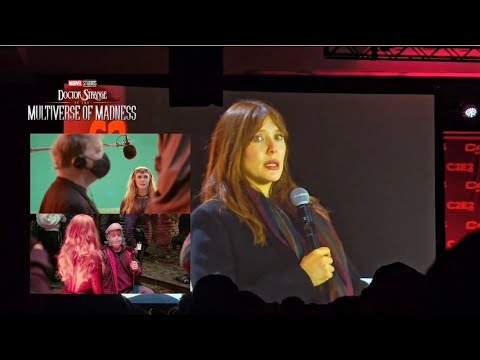 Elizabeth Olsen talks about Sam Raimi directing at #c2e2 / Official video