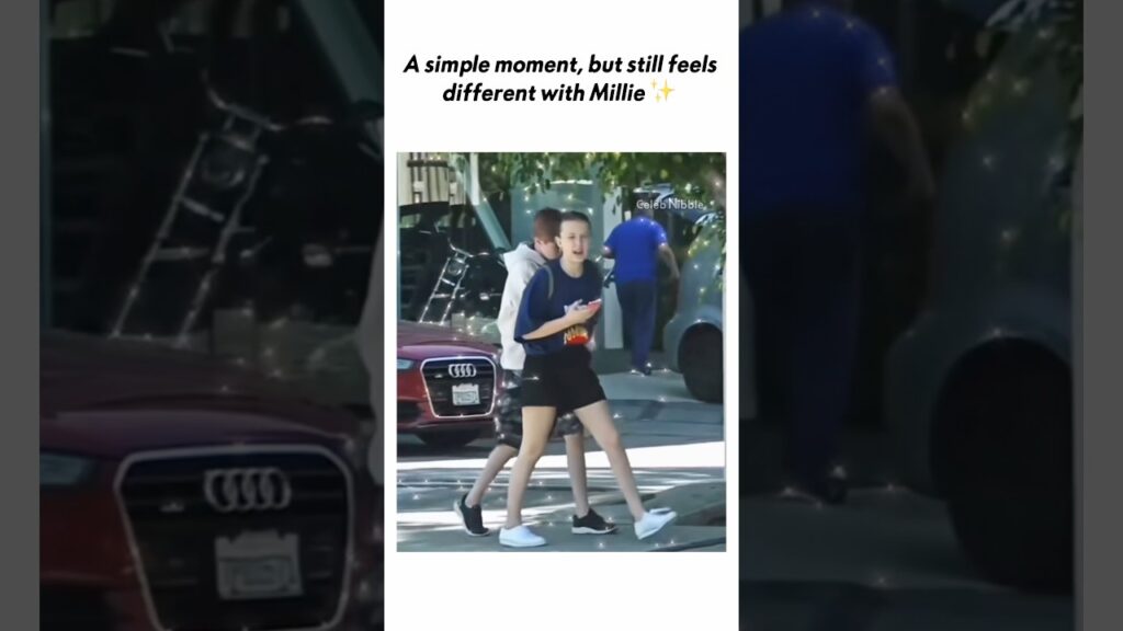 A simple moment, but still feels different with Millie #milliebobbybrown #strangerthings