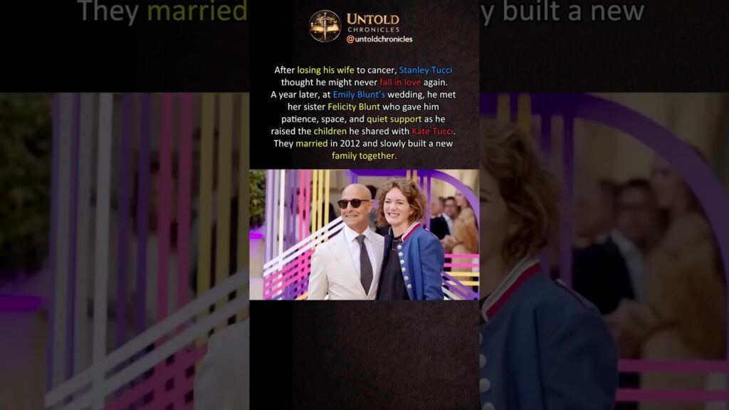 He thought he’d never find love again #stanleytucci #devilwearsprada #emilyblunt #felicityblunt