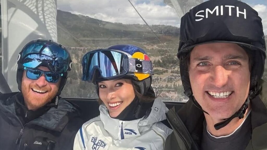 Prince Harry, Justin Trudeau, Eileen Gu’s photo goes viral Prince Harry, Justin Trudeau, Eileen Gu's photo goes viral