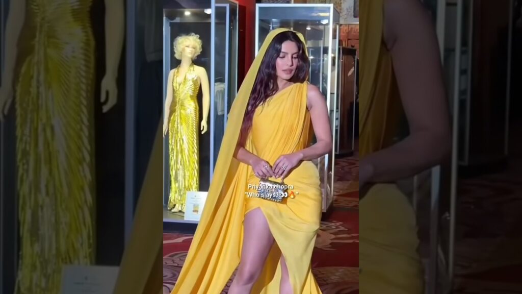 “Runway vs Priyanka Chopra 🔥 Who Slayed This Saree? 👀” #runway #fashion #gaurav gupta #priyanka