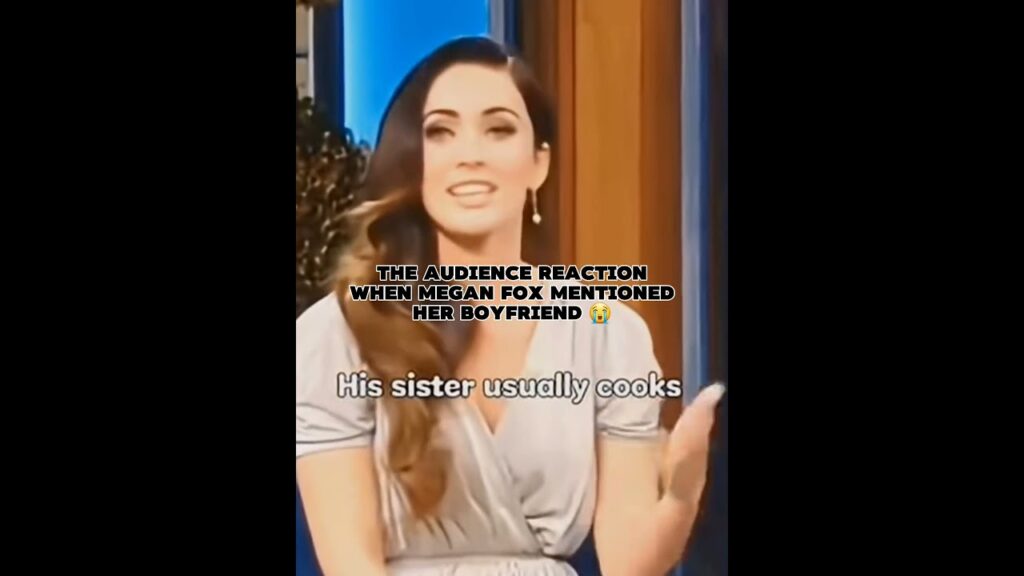 The audience reaction when Megan Fox mentioned her boyfriend 😭