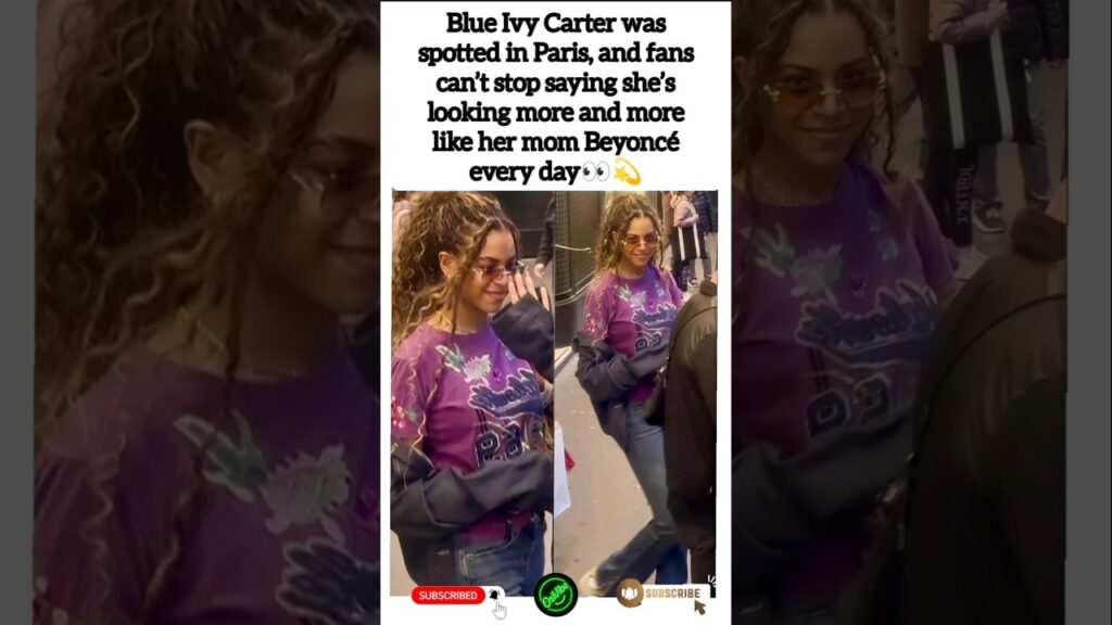 Blue Ivy in Paris🇫🇷🔥 She's Beyoncé all over her 😳🔥 #osiivibe #shortsvideo