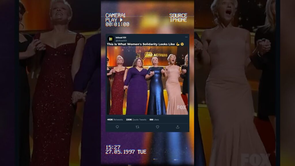 Women’s Solidarity At The Emmy Awards 😢