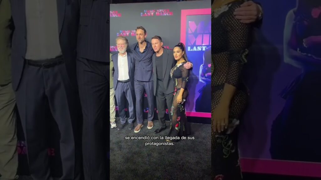 Salma Hayek y Channing Tatum en la Premiere de "Magic Mike's Last Dance #SalmaHayek #MagicMike #RedC