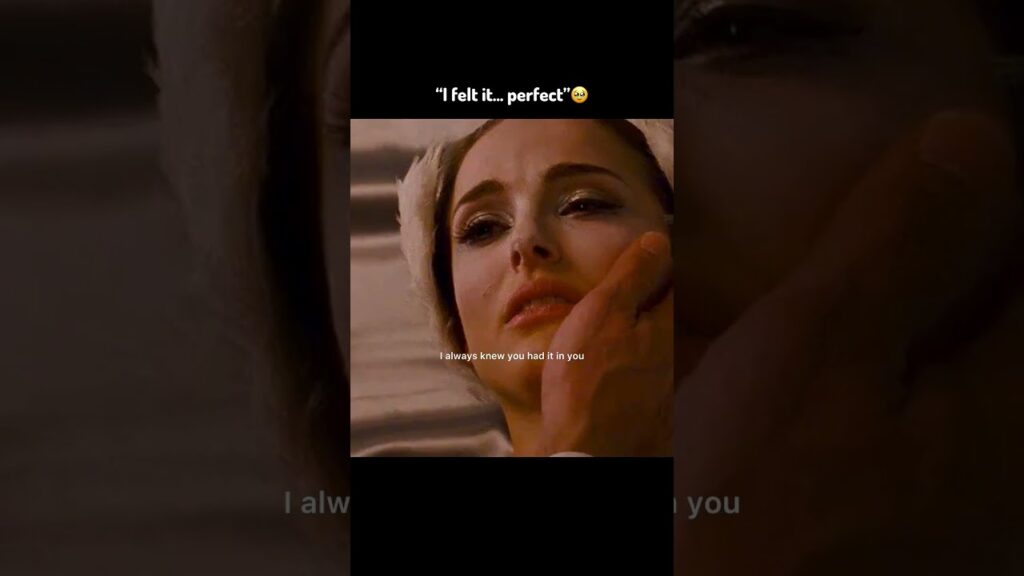 “I felt it… perfect. I was perfect” - Nina Sayers || Natalie Portman || 🎥: Black Swan 🦢 🥹🫩🙌🏼