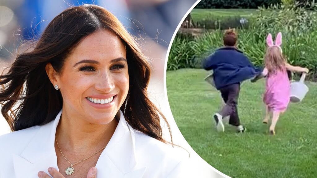 Meghan Markle’s Kids Archie & Lilibet RUN For Easter Eggs In Rare Home Video