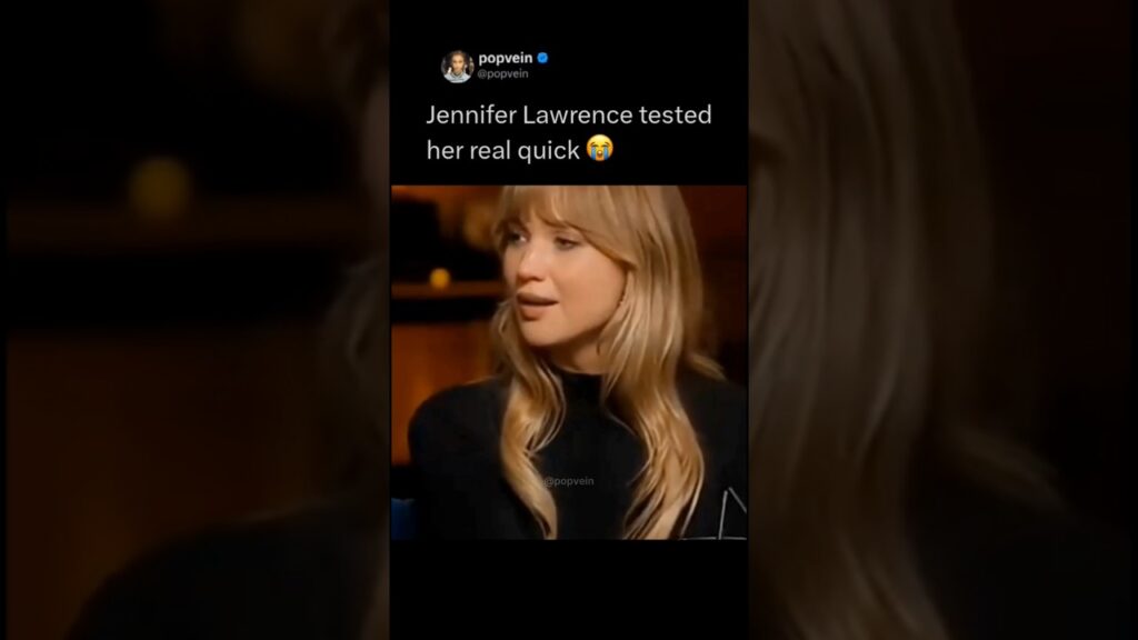 Jennifer Lawrence tested Cynthia Erivo real quick 😭