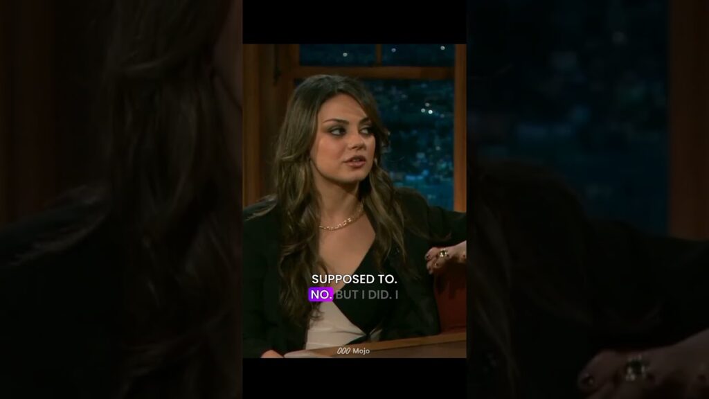 Mila Kunis’ Illegal Birthday Stunt! #shorts