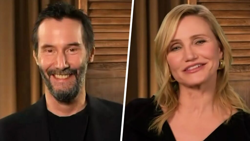 Keanu Reeves & Cameron Diaz React To REUNITING For 1st Movie In 30 Years