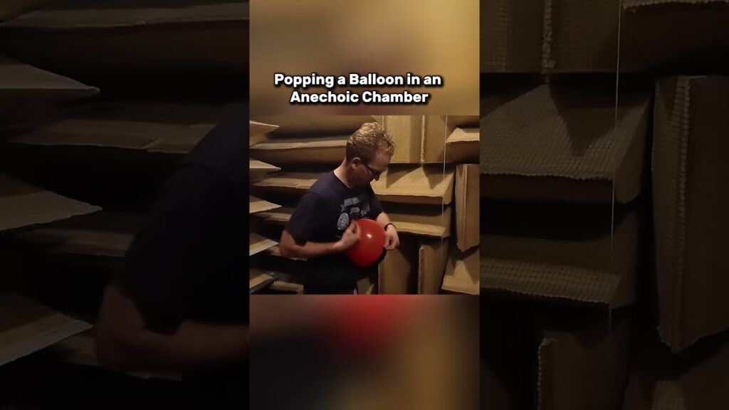 Silent Room Balloon Explosion 🤯 Silent Room Balloon Explosion 🤯