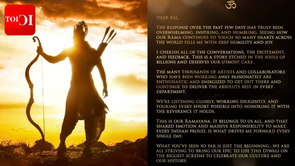 ‘Ramayana’ producer Namit Malhotra responds to ‘Rama’ buzz; assures fans ‘What you’ve seen so far is just the beginning’ | 'Ramayana' producer Namit Malhotra responds to 'Rama' buzz; assures fans 'What you've seen so far is just the beginning' |